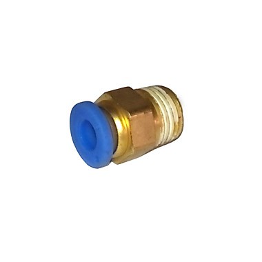 CONECTOR RECTO TUBO 6 MM HILO MACHO 1/4 INCH  PC 06 02 INCH 