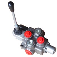 VALVULA DIRECCIONAL MANDO 1 PALANCA 120 LPM 3-4 BSP 4500 PSI 4V-3P VUELTA RESORTE MOD. SD-14-T