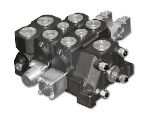 VALVULA DIRECCIONAL MANUAL SECCION 1 SPOOL 400LPM 1 1-2 X 1 1-4BSP 4500PSI 4V-3P ROTATIVA SDS-400