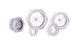 INDICADOR DE NIVEL CIRCULAR VISOR 2 ALUMINIO - POLICARBONATO MOD. ITA-LA-8G