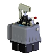 BOMBA MANUAL DOBLE EFECT 45CC 280 BAR TANQUE ALUMIN 5LT RELIEF DIRECCIONAL PMI45