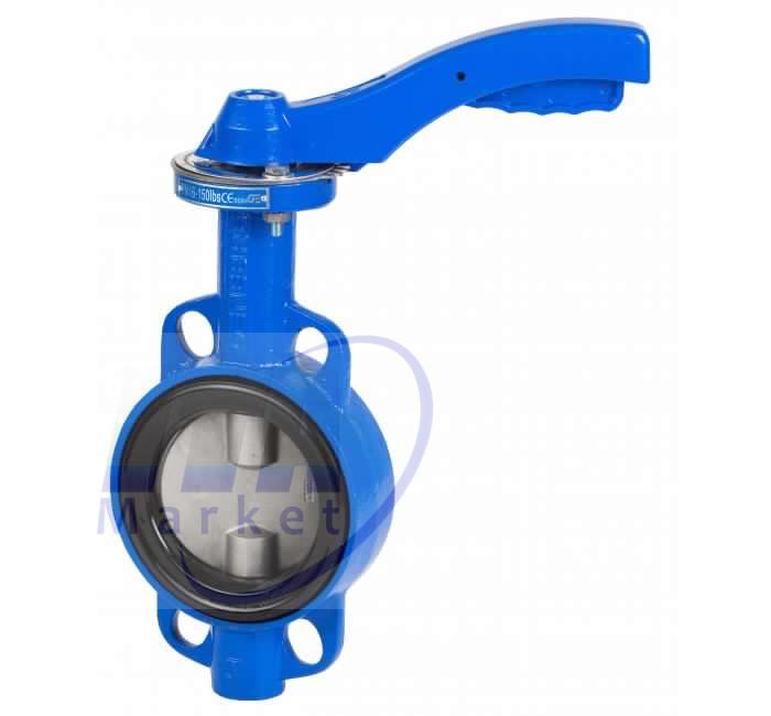 VALVULA MARIPOSA 6 DN150 PN 16 TIPO WAFER MANUAL FE-INOX SELLO EPDM ISO 5211 MODEL 2109 14GE