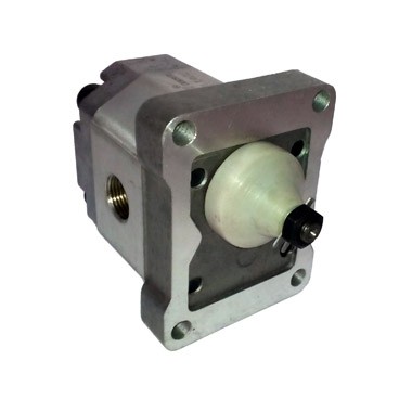 BOMBA ENGRANAJE SIMPLE 6_2 CM3-REV 250 BAR 3-8 X 3-8 EJE CONICO 1:8 - Max. 9_5 mm MOD. 1PF6 L46