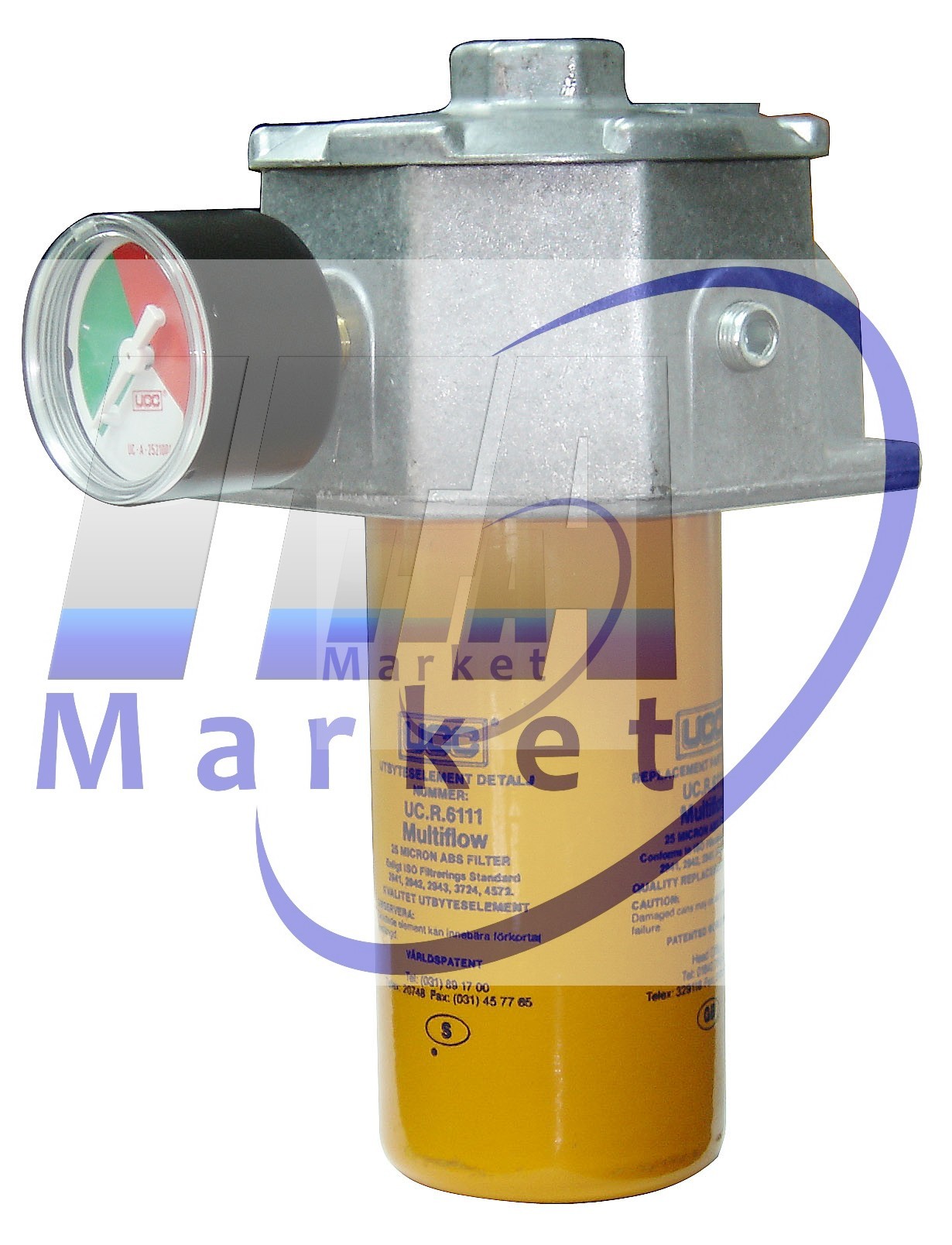 FILTRO RETORNO S ESTANQUE PARKER 3-4 NPT 40GPM 25 MICRAS MODEL UC-MF-2111-342
