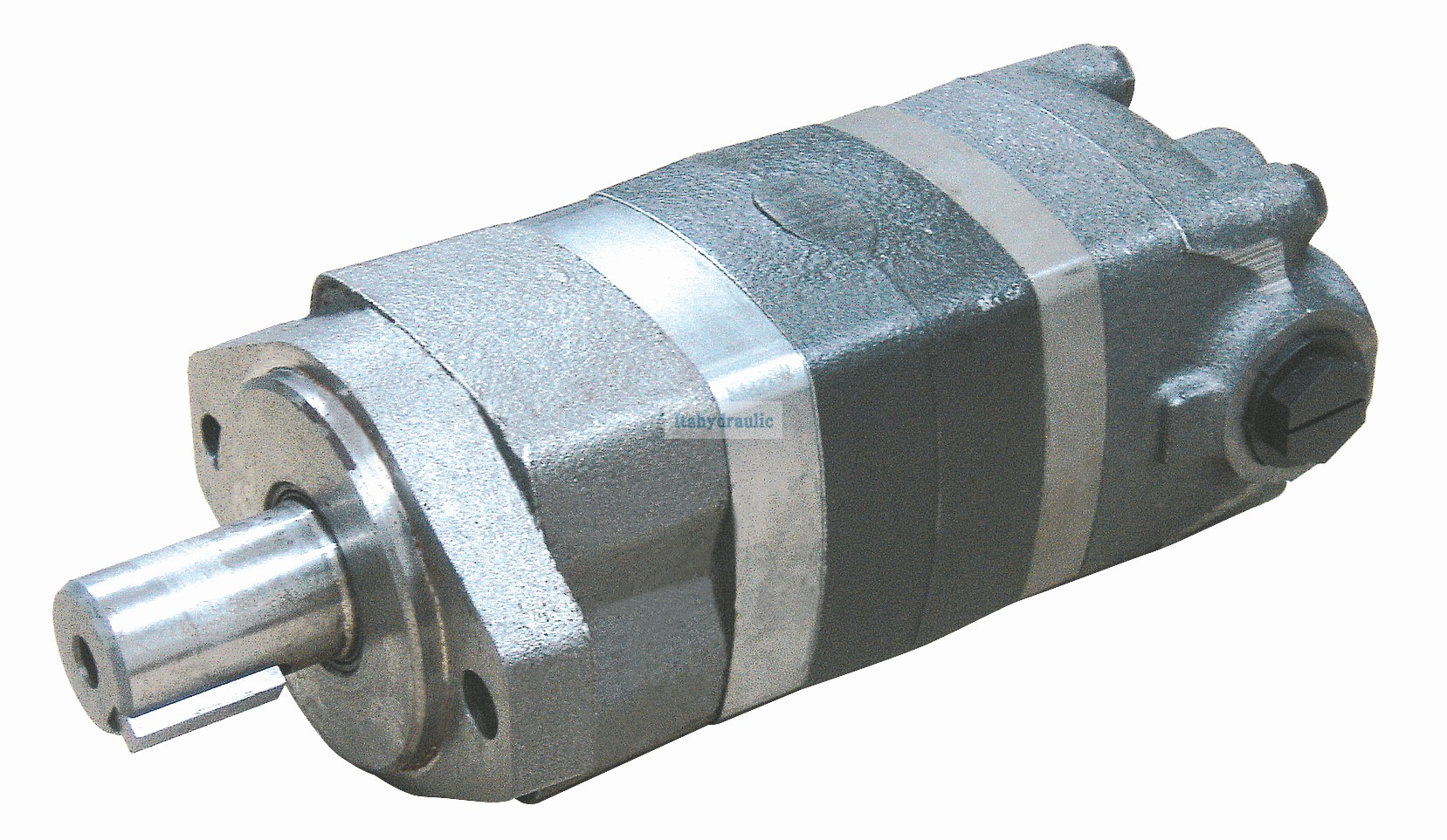 MOTOR ORBITAL MOD. M104-1022_ 80 CM3-R_ FLANGE A SAE_ 2 PERNOS_ DIA. EJE 1_1-4 DIAMETRO