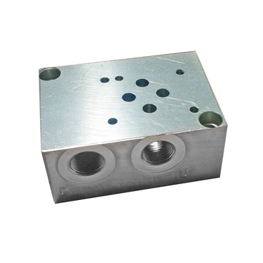 SUBBASES VALVULA CETOP 03 CONEXION 3-8 BSP LATERAL AY B P Y T CONEXION ABAJO Y LATERAL MOD. AD03S