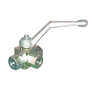 VALVULA DE BOLA ALTA PRESION CONEXION 1-2 BSP 3 VIAS DN13 KH3K-G1/2 ITAHYDRAULIC