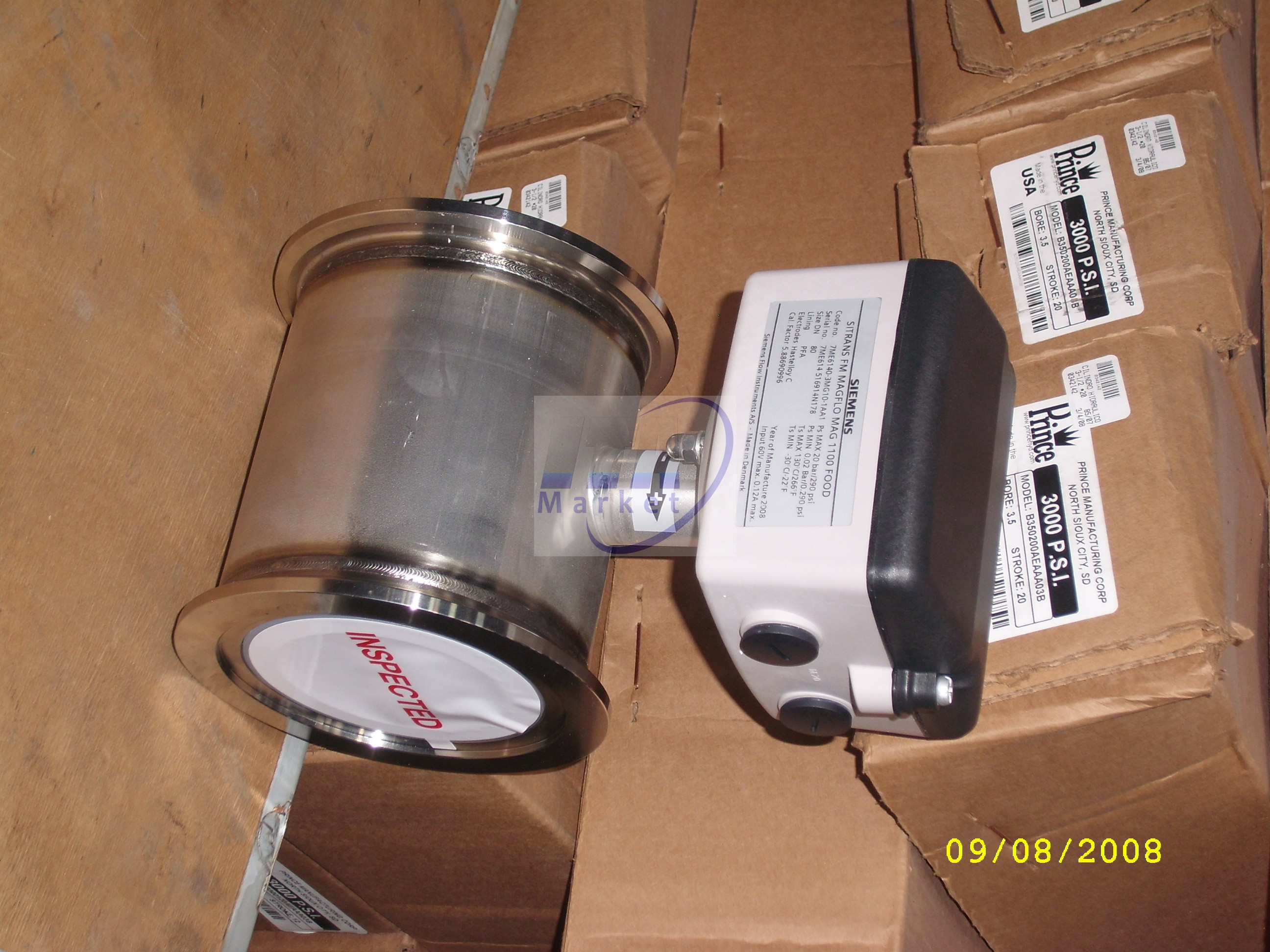 FLUJOMETRO ELECTROMAGNETICO 1100 FOOD 2 CONEXION CLAMP MOD. 7ME6140 2YG10-1AA1