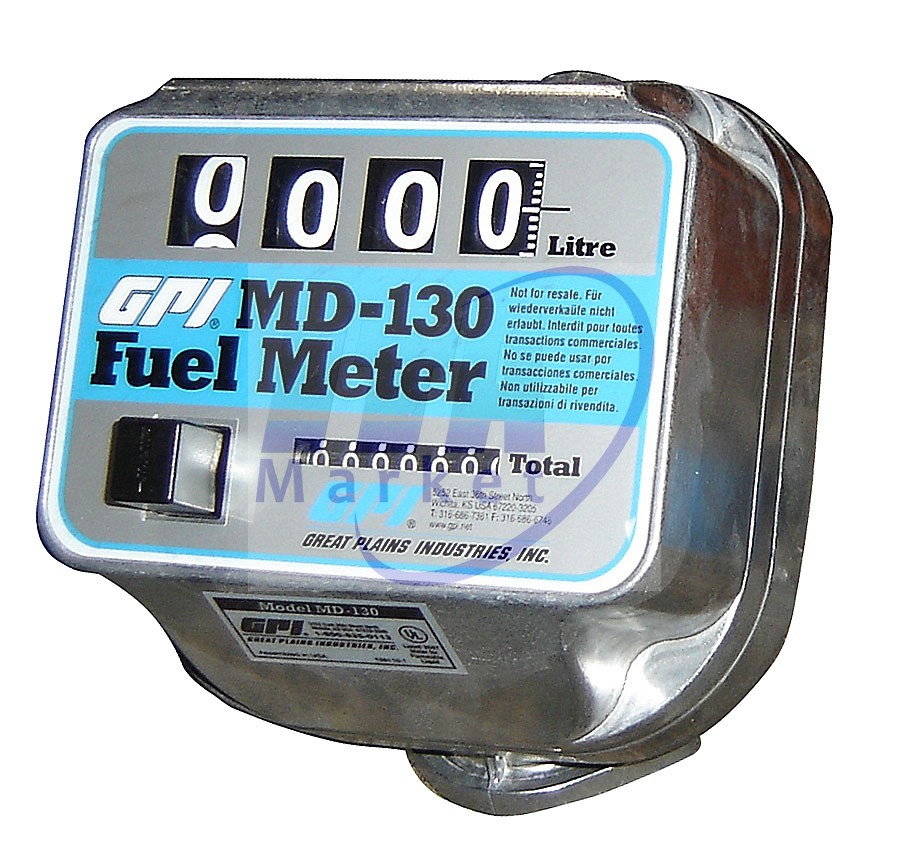 MEDIDOR MECANICO P-COMBUSTIBLE DISCO NUTANTE M30 1 NPT LITROS MOD. 165100-02 UL GPI-FLOMEC