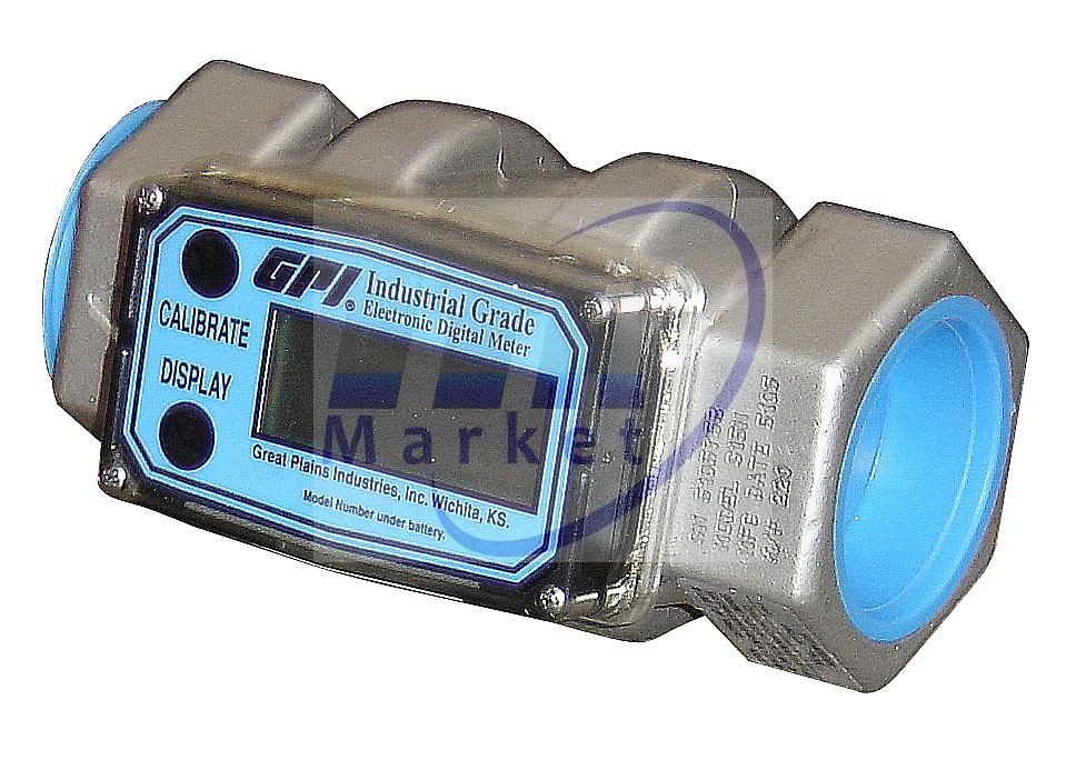 FLUJOMETRO TURBINA ACERO INOX GPI CONEX 2 INCH 1500PSI FLOW 75 -760 LPM MOD. G2S20NQ9GMB
