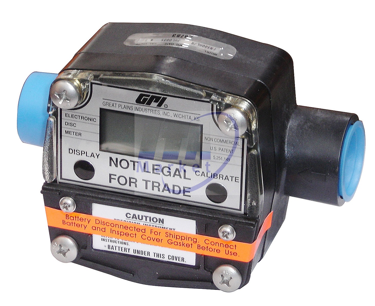 FLUJOMETRO ELECTRONICO QUIMICOS GPI MOD. FM-300H-L8N CONEX. 1INCH 7 - 75 LPM 50PSI