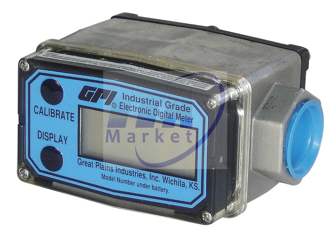 FLUJOMETRO TURBINA Y TOTALIZADOR GPI 1/2 INCH 1-10LPM_CUERPO_PVC_150 PSI_ MOD. TM05N42LMC