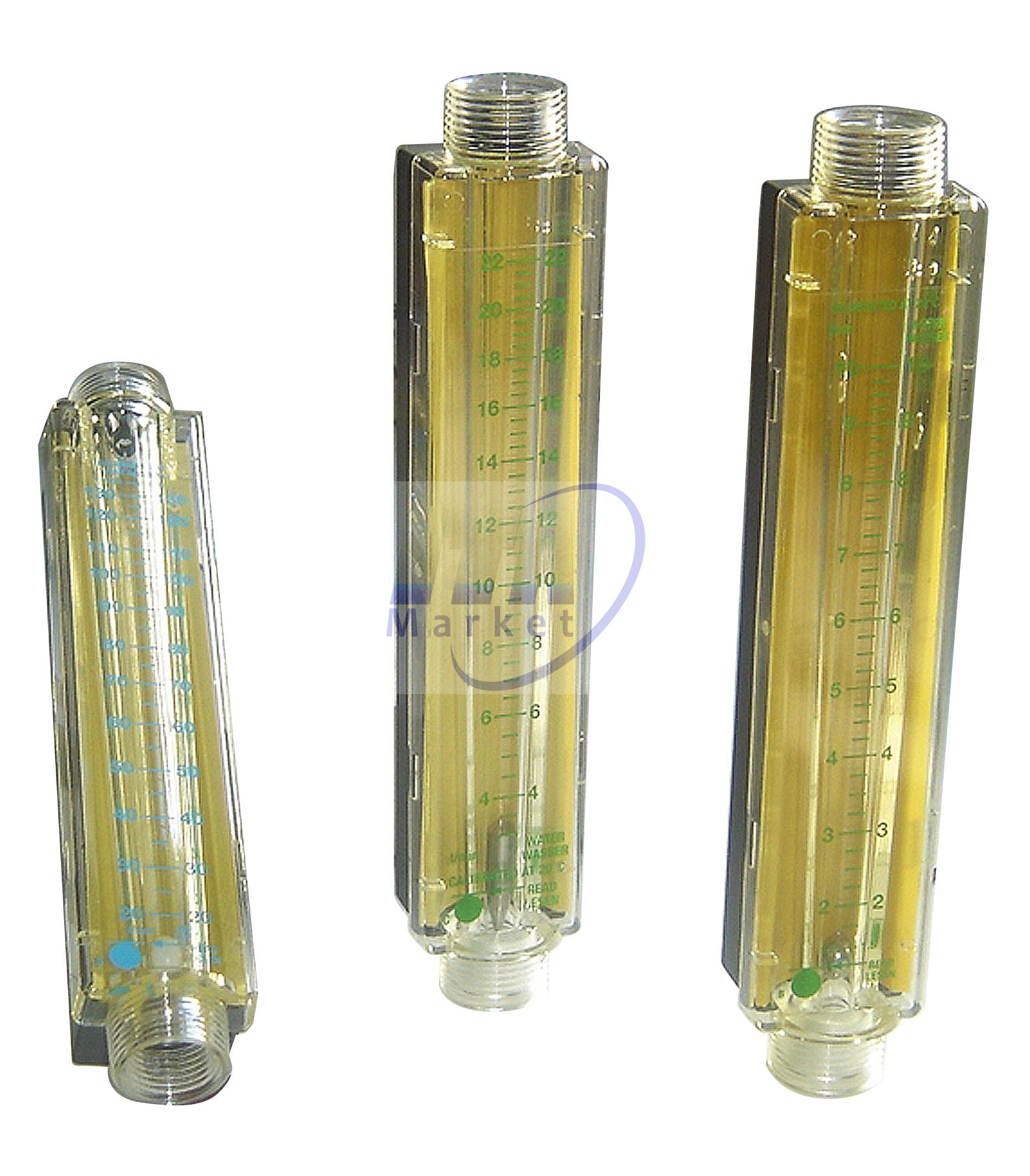 ROTAMETRO PLASTICO p.AIRE 1-4 PARKER 2-21 LT-MIN MOD. LF-3021E