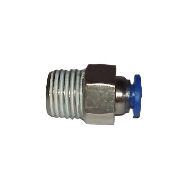 CONECTOR RECTO TUBO 4 MM HILO MACHO 1/4 INCH PC-04-02 INCH