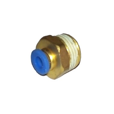 CONECTOR RECTO TUBO 6 MM HILO MACHO 1/2 INCH PC 06 04 INCH