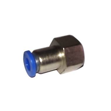 CONECTOR RECTO TUBO 6 MM HILO HEMBRA 1/4 INCH PCF 06 02 INCH