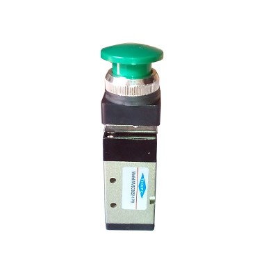VALVULA PULSADOR SALIENTE VERDE 5/2 1/4 AM522-PPL