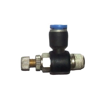 VALVULA REGUL. FLUJO CODO TUBO 8 MM HILO MACHO 1/4 INCH JSC 08 02 INCH