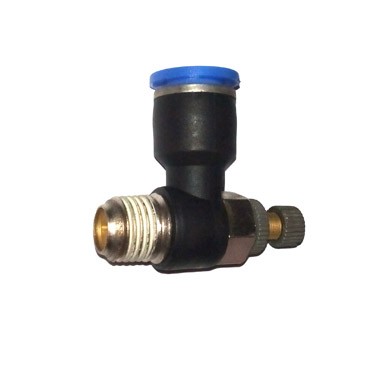 VALVULA REGUL. FLUJO CODO TUBO 10 MM HILO MACHO 3/8 INCH JSC 10 03 INCH