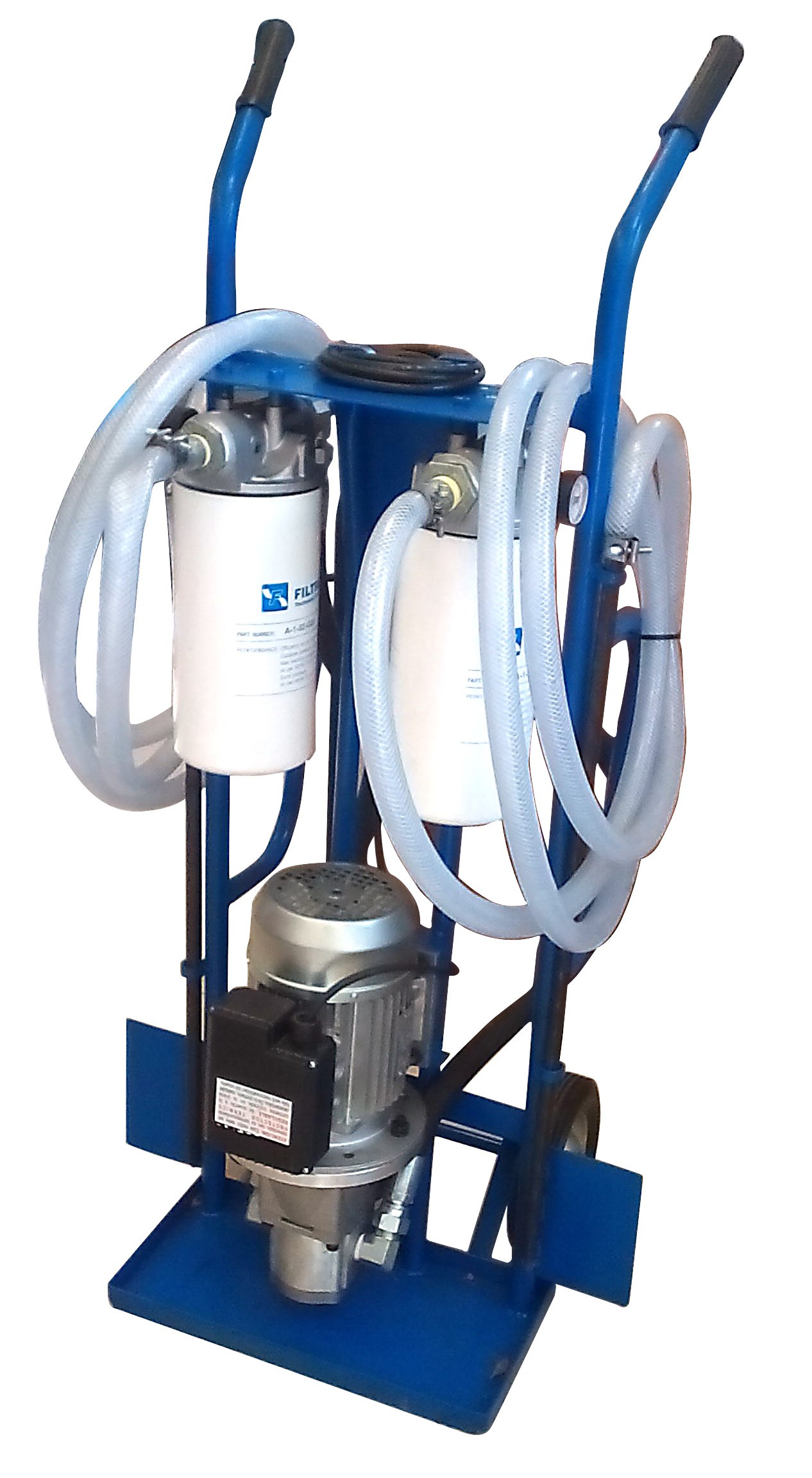 CARRO DE MICROFILTRADO 220VAC_ 1HP_ BOMBA 20 L/MIN_ FILTRO DE 10 Y 3 MICRAS