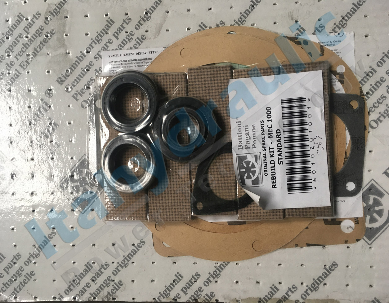 KIT REPARACION MEC 1000 INCLUYE PALETASSELLOS Y EMPAQUETADURAS
